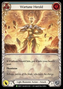 Wartune Herald (Blue) (Extended Art Rainbow Foil)